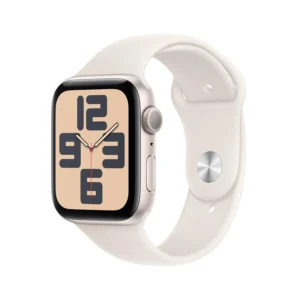 Apple Watch SE (2nd Gen, 2023) [GPS 44mm] Smartwatch with Starlight Aluminum Case with Starlight Sport Band. Fitness & Sleep Tracker