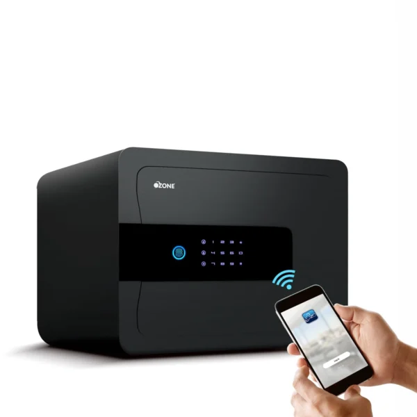 Ozone 30L Wi-Fi Enabled Safe Locker with 4-in-1 Unlocking (Fingerprint, Password, Mobile App, Emergency Key)