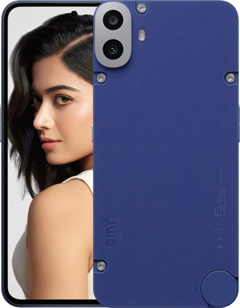 CMF by Nothing Phone 1 Blue, 8GB RAM, 128GB Storage 50MP, 2MP Dual Rear Camera 16MP Front Camera Smartphone Under Rs 20,000