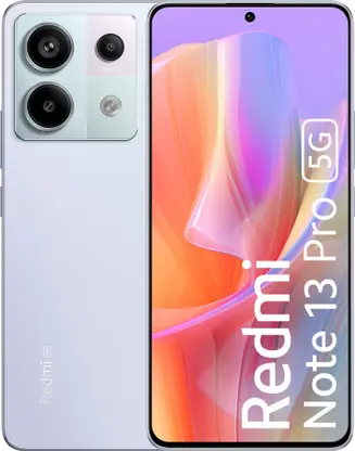REDMI Note 13 Pro 5G Coral Purple 8GB RAM, 256GB Smartphone REDMI Note 13 Pro 5G Coral Purple 8GB RAM, 256GB Storage 200MP, 8MP, 2MP Triple Rear Camera 16MP Front Camera Smartphone Under Rs 25,000