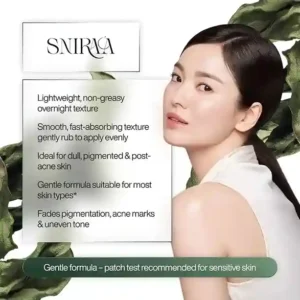 SNIRAA Korean Glow Brightening and Hydrating Overnight Facial Treatment